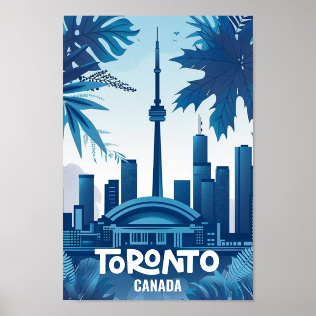 Toronto Canada Vintage Famous Travel Place Poster (Front)