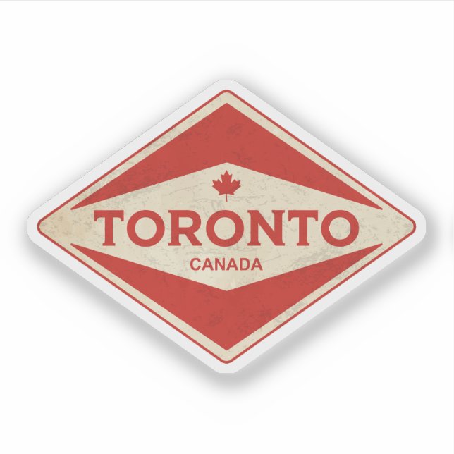 Toronto Canada Vintage Sticker (Front)