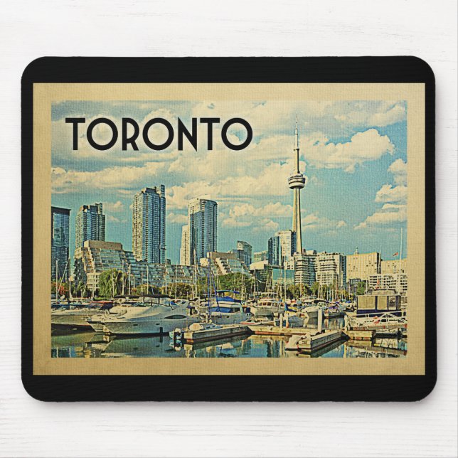Toronto Canada Vintage Travel Mouse Pad (Front)