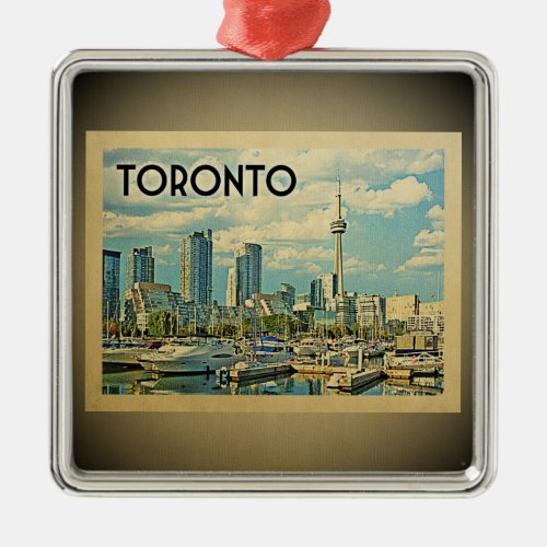 Toronto Canada Vintage Travel Ornament