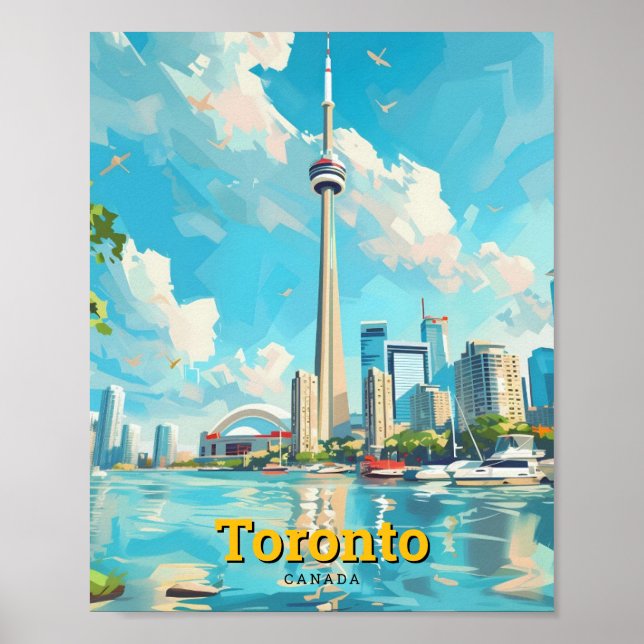 Toronto Canada Vintage Travel  Poster (Front)