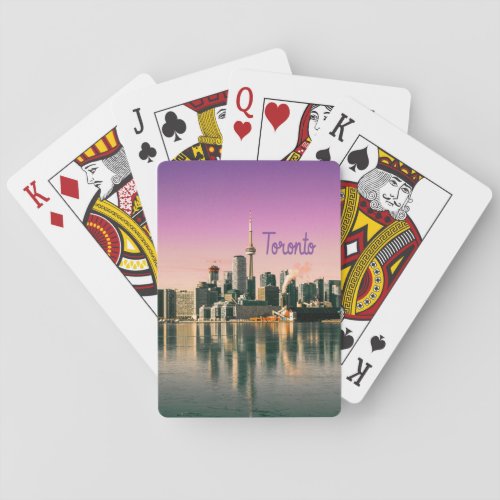 Toronto Capital of Ontario Canada City Skyline Playing Cards