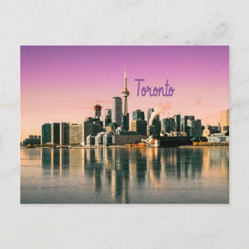 Toronto Capital of Ontario Canada City Skyline Postcard