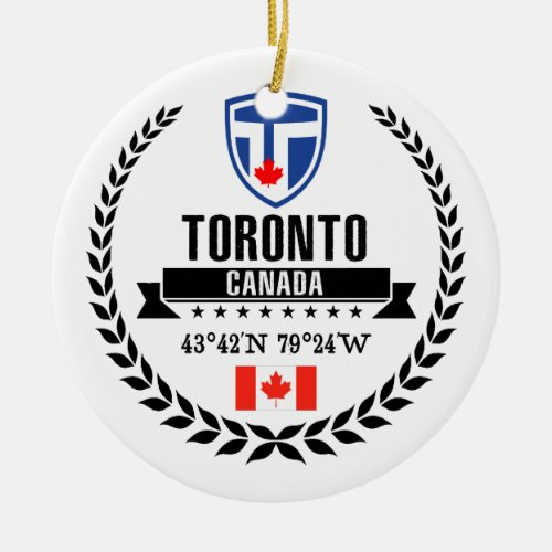 Toronto Ceramic Ornament