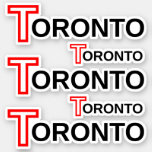 [ Thumbnail: "Toronto" City Name Stickers (Ontario, Canada) ]