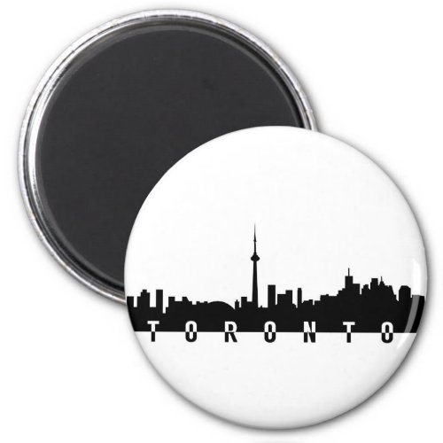toronto cityscape canada city symbol black silhoue magnet