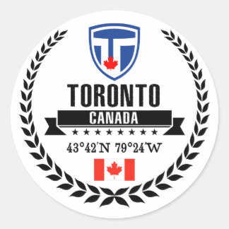 Toronto Classic Round Sticker