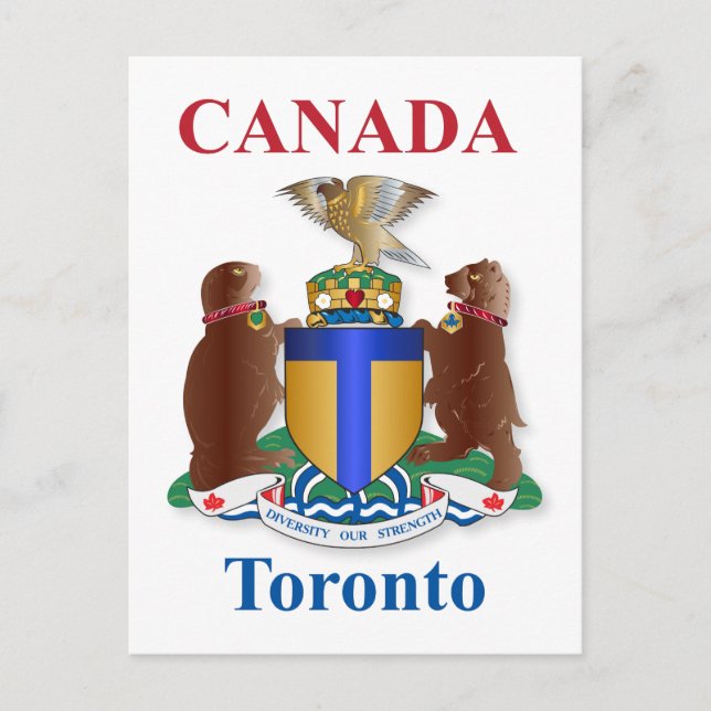 Toronto coat of arms postcard (Front)