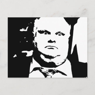 Toronto Crack Smoking Mayor Rob Ford Postcard