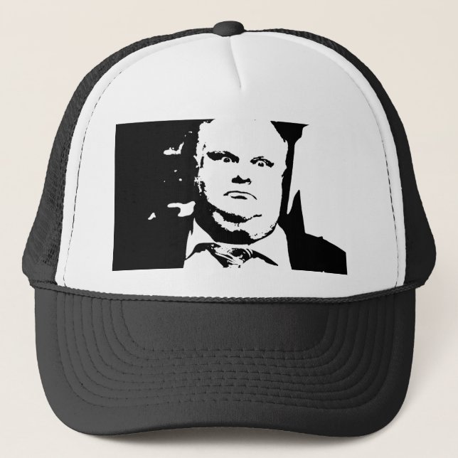 Toronto Crack Smoking Mayor Rob Ford Trucker Hat (Front)