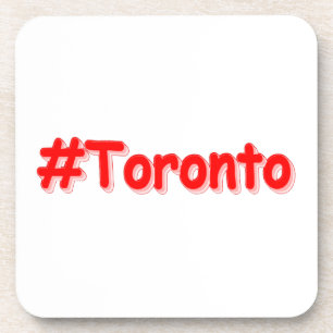 "#Toronto" Cute Design. Buy Now Beverage Coaster
