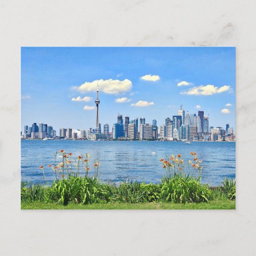 Toronto Downtown Water View Ontario River Island Postcard