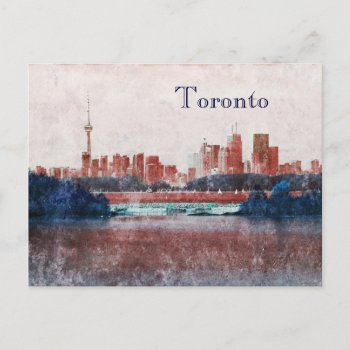Toronto Dreamy Skyline Postcard by myworldtravels at Zazzle