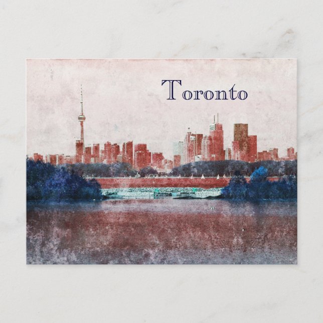 Toronto dreamy skyline postcard (Front)