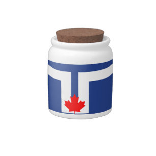 Toronto Flag Candy Jar