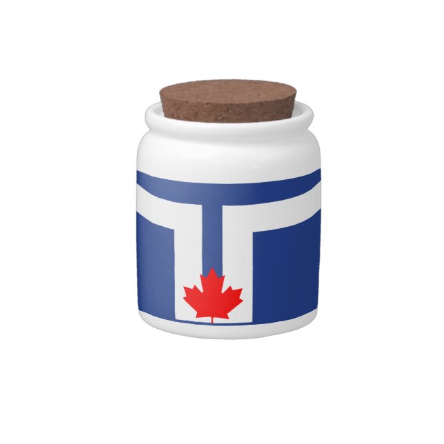 Toronto Flag Candy Jar (Right)
