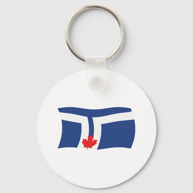 Toronto Flag Keychain (Front)