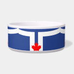 Toronto Flag Pet Bowl<br><div class="desc">Celebrate your furry friend’s Toronto pride with this patriotic pet bowl featuring the official flag of Toronto, Ontario, Canada! Adorned with the bold blue field and the striking white stylized “T”—formed by the iconic silhouette of Toronto City Hall—this pet bowl adds a touch of civic spirit to mealtime. At the...</div>