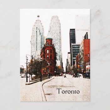 Toronto  Flat Iron Building Postcard by myworldtravels at Zazzle