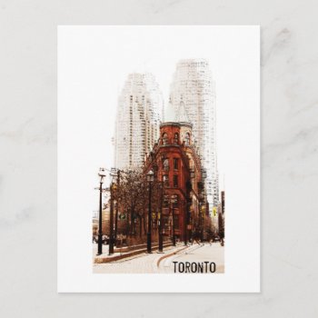 Toronto Flat Iron Building Postcard by myworldtravels at Zazzle