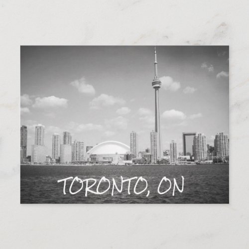 Toronto Greyscale Cityscape Postcard