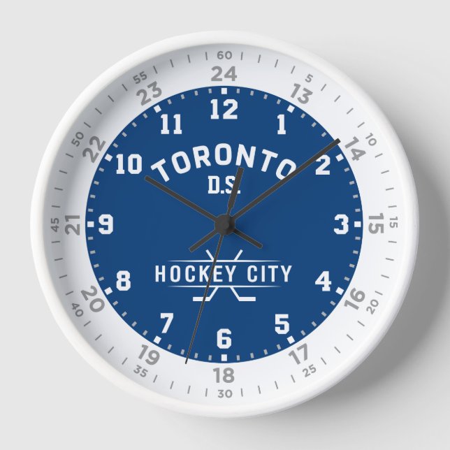 Toronto Hockey City 24 Hour Wall Clock (Front)