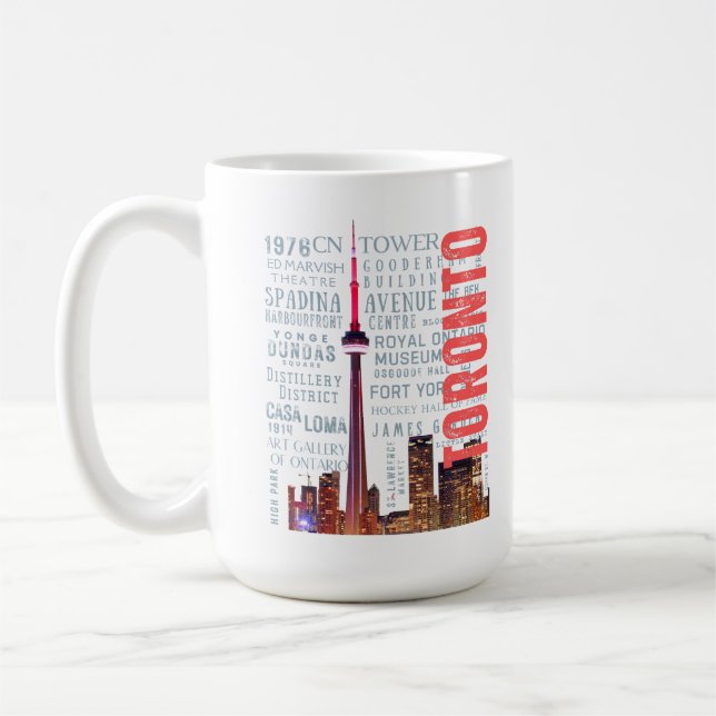 Toronto Iconic Landmarks Coffee Mug (Left)