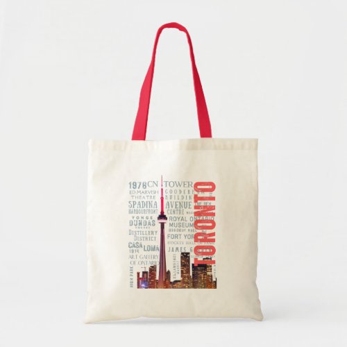 Toronto Iconic Landmarks Tote Bag