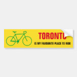 [ Thumbnail: "Toronto Is My Favourite Place to Ride" (Canada) Bumper Sticker ]