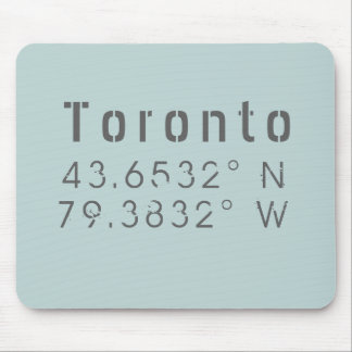 Toronto Latitude Longitude Mouse Pad