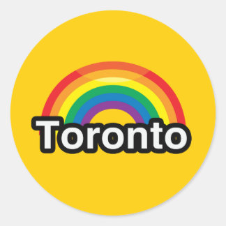 TORONTO LGBT PRIDE RAINBOW CLASSIC ROUND STICKER