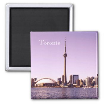 Toronto Morning Skyline Magnet by myworldtravels at Zazzle