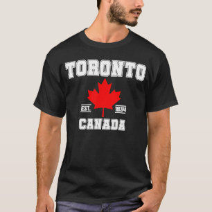 Toronto Ontario Canada Maple Leaf Canadian Pride E T-Shirt