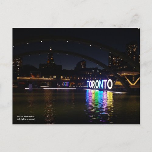 Toronto Pan Am Sign Postcard by RoseWrites