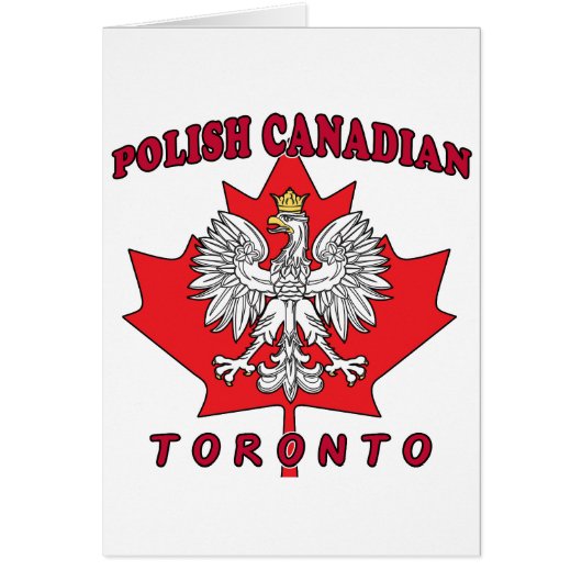 Toronto Polish Canadian Leaf Cards (Front)