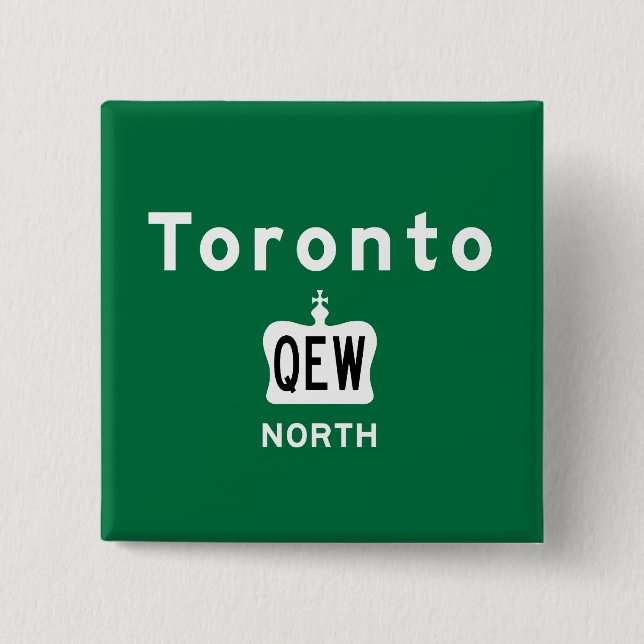 Toronto QEW Button (Front)