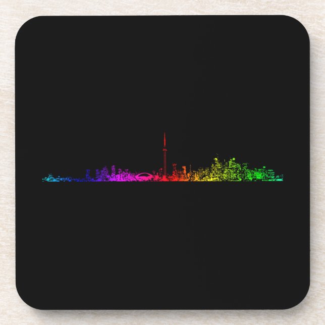 Toronto Rainbow Beverage Coaster (Front)
