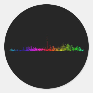 Toronto Rainbow Classic Round Sticker