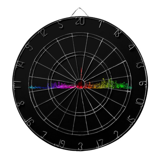 Toronto Rainbow Dart Board (Front)