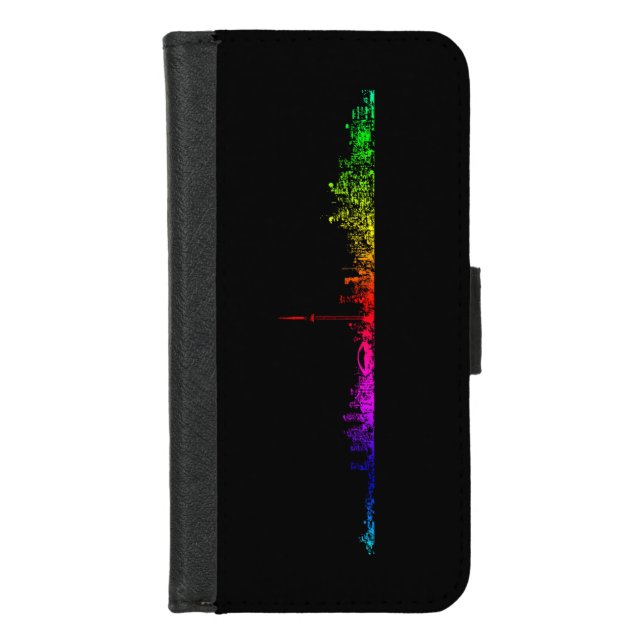 Toronto Rainbow iPhone Wallet Case (Front)