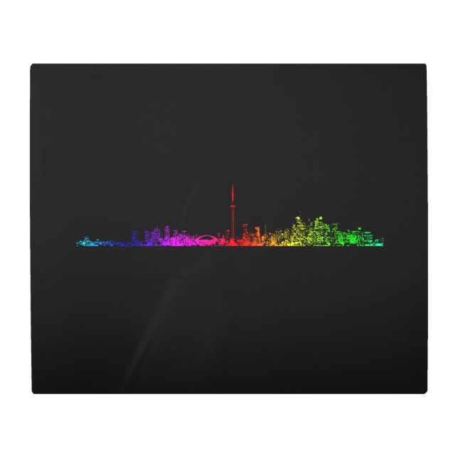 Toronto Rainbow Metal Print (Front)