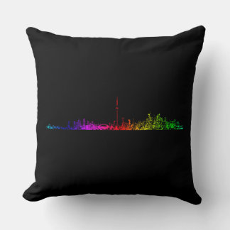 Toronto Rainbow Throw Pillow