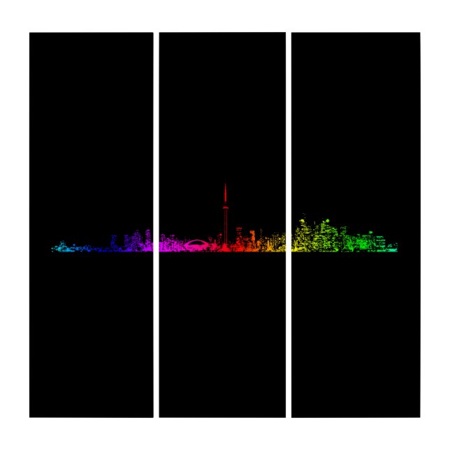 Toronto Rainbow Triptych (Front)