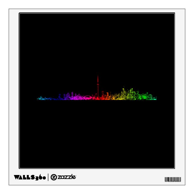 Toronto Rainbow Wall Decal (Front)