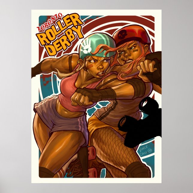 Toronto Roller Derby Poster (Front)