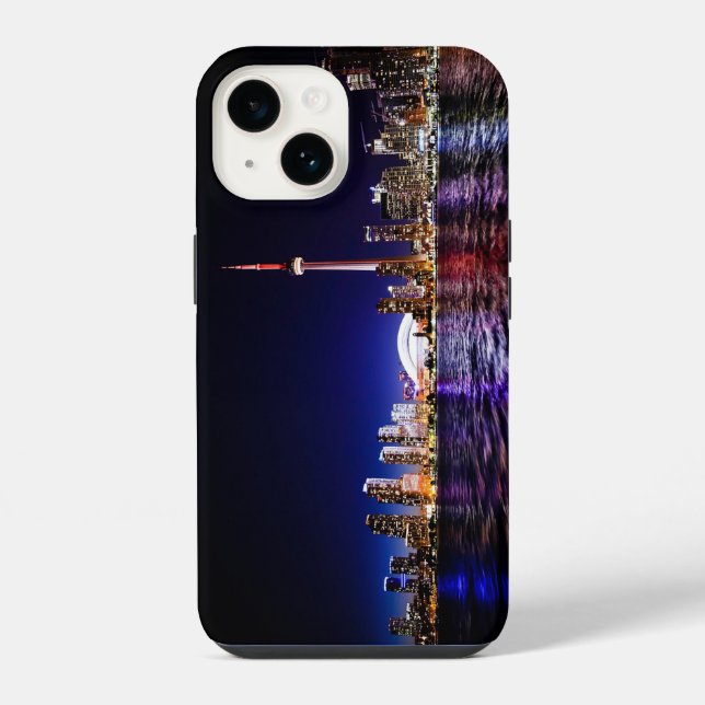 Toronto Skyline After Sunset Iphone Case (Back)