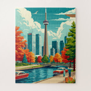 Toronto Skyline and CN Tower Travel Jigsaw Puzzle