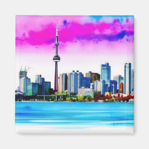 Toronto Skyline Artistic Magnet 