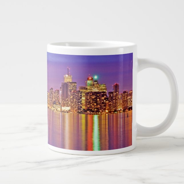 Toronto Skyline at Dusk Giant Coffee Mug (Right)