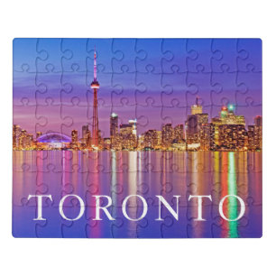 Toronto Skyline at Dusk Jigsaw Puzzle